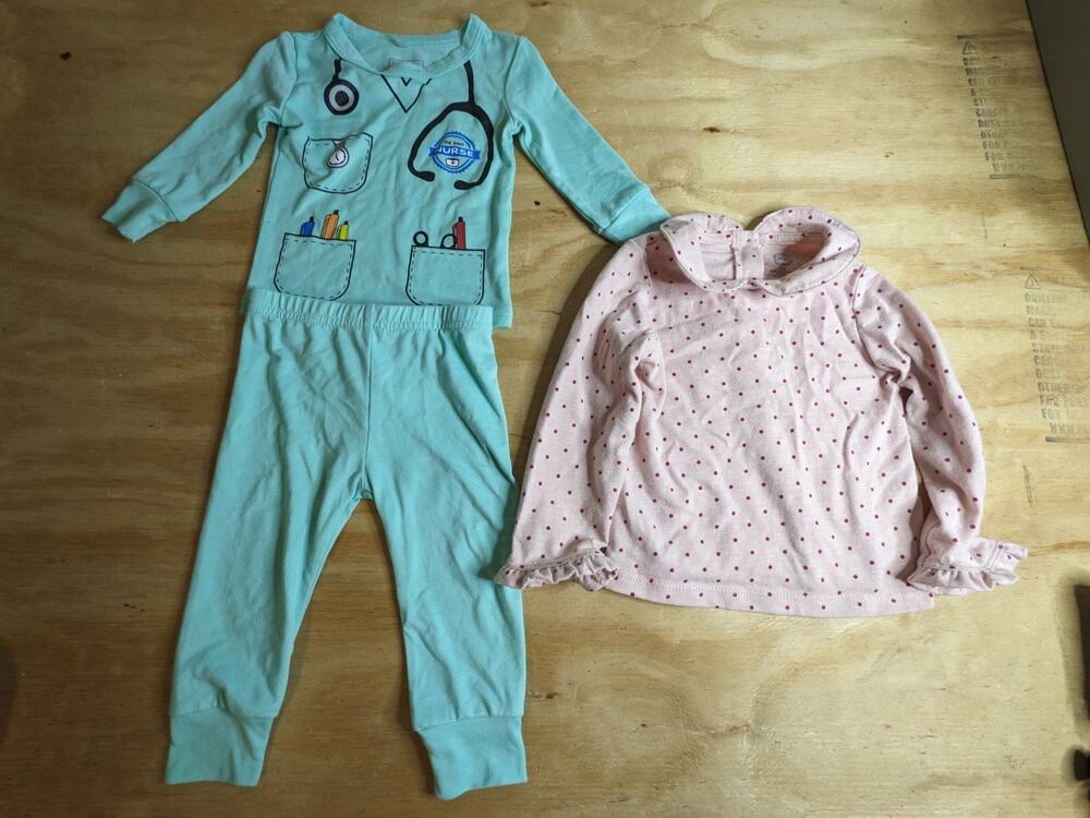 Baby Girl 12 Month Outfit Lot Nurse Doctor